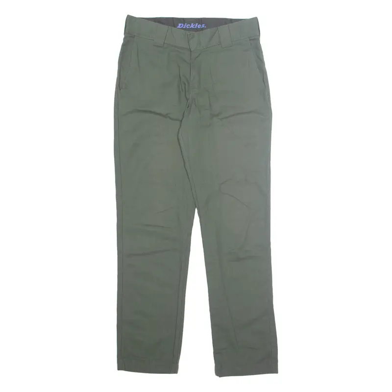 Dickies Chino Workwear Mens Trousers Green Slim Tapered W30 L32 1