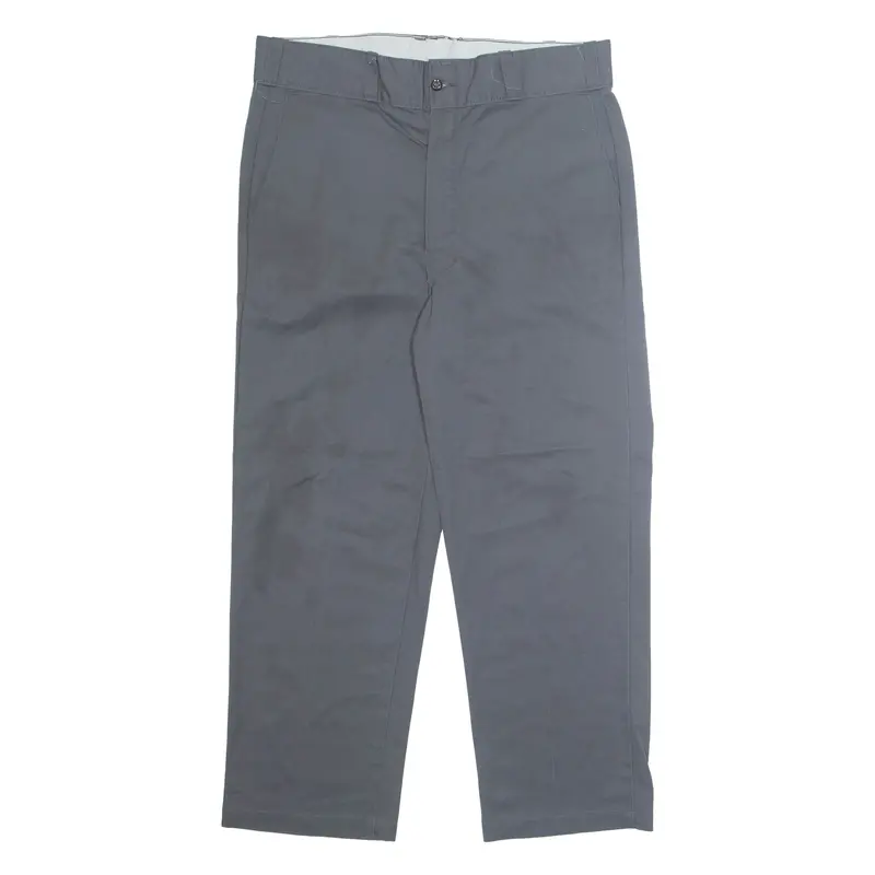 Dickies Chino Workwear Mens Trousers Grey Regular Straight W32 L25 1