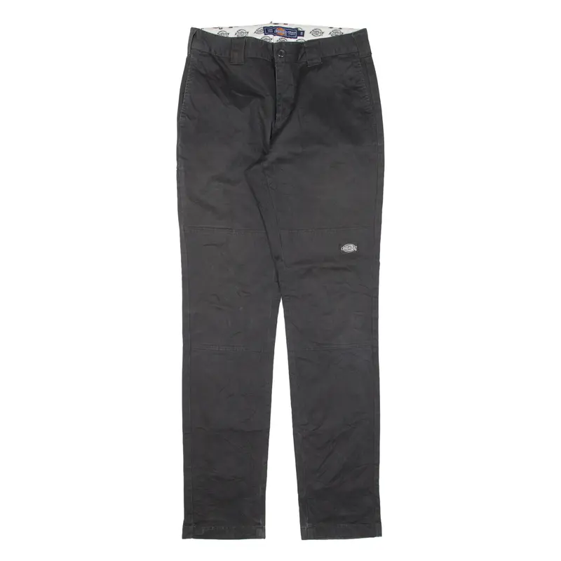 Dickies Double-Knee Workwear Womens Trousers Black Slim Skinny W28 L30 1