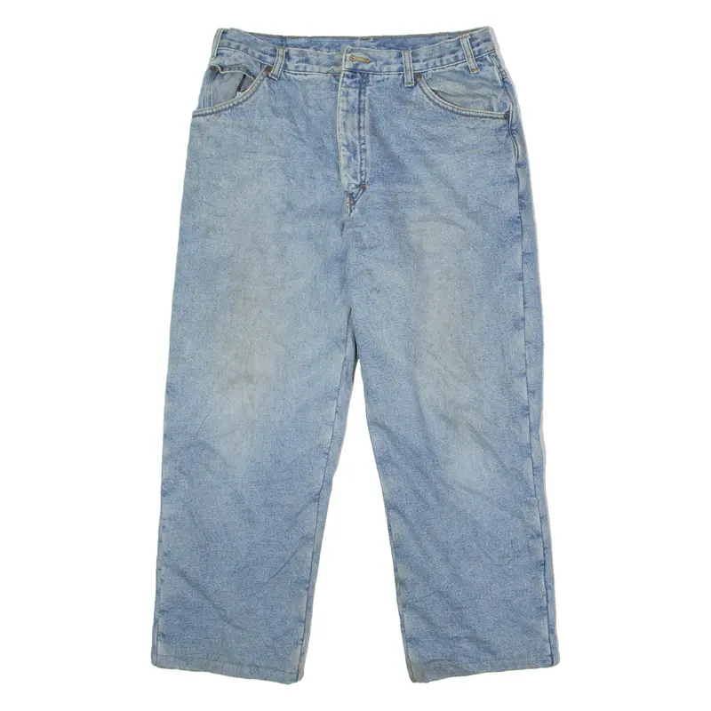 Dickies Insulated Mens Jeans Blue Regular Straight Stone Wash W32 L24 1