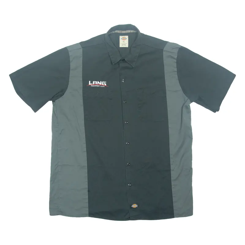 Dickies Lang Equipment L.L.C. Mens Plain Shirt Black Xl 1