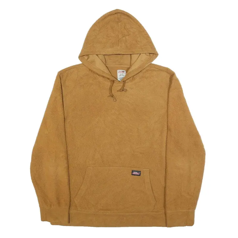 Dickies Mens Brown Hoodie L Soft Comfortable Casual Fleece 1