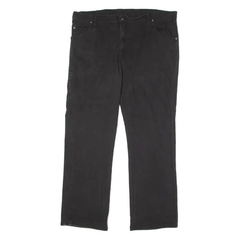 Dickies Mens Canvas Trousers Black Regular Straight W42 L32 1