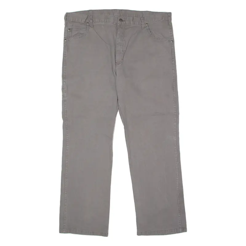 Dickies Mens Canvas Trousers Grey Regular Straight W40 L30 1