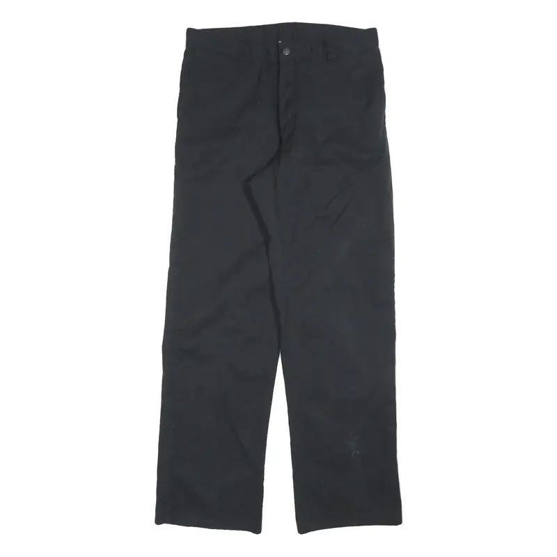 Dickies Mens Cotton Black Relaxed Straight Trousers W34 L34 Workwear 1