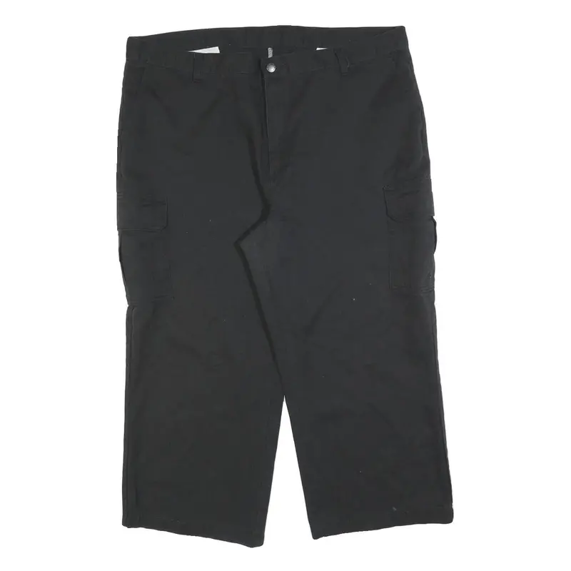 Dickies Mens Cotton Blend Black Regular Fit Straight Leg Trousers W40 L24 1