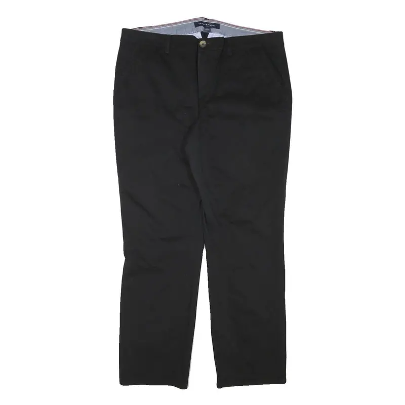 Dickies Mens Cotton Blend Black Regular Fit Straight Trousers W35 L28 Workwear 1