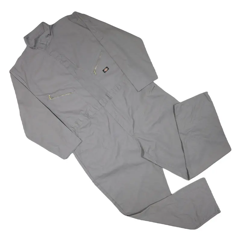 Dickies Mens Grey Straight Fit Dungarees Relaxed Cotton Blend Workwear 2Xl W48 1