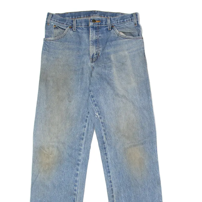 Dickies Mens Jeans Blue Regular Straight Stone Wash W32 L34 2