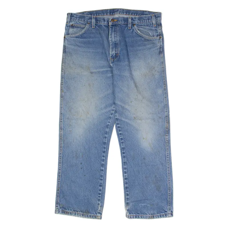Dickies Mens Jeans Blue Regular Straight Stone Wash W38 L29 1