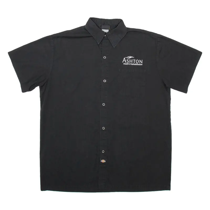 Dickies Mens Plain Shirt Black L 1