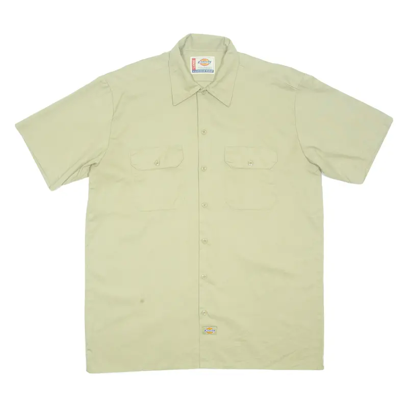 Dickies Mens Plain Shirt Brown L 1