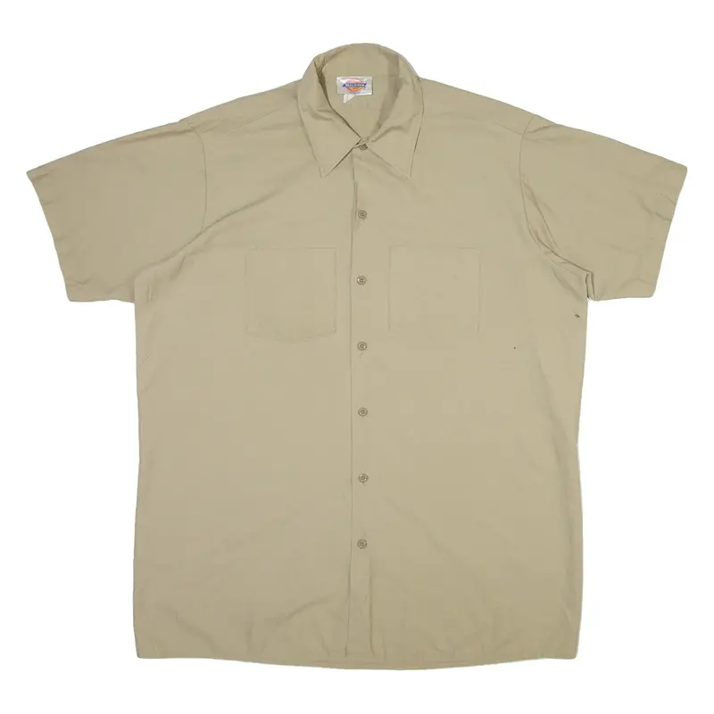 Dickies Mens Plain Shirt Brown Xl 1