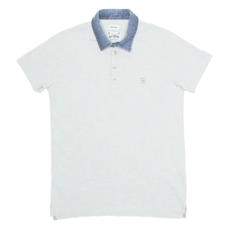 Dickies Mens Polo Shirt Grey M 1
