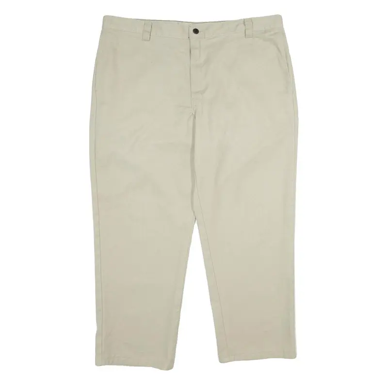 Dickies Mens Polyester Blend Beige Regular Straight Trousers W40 L30 Workwear 1