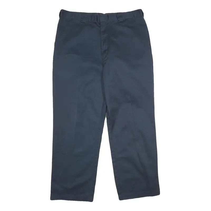 Dickies Mens Polyester Blend Navy Blue Regular Straight Trousers W40 L30 1