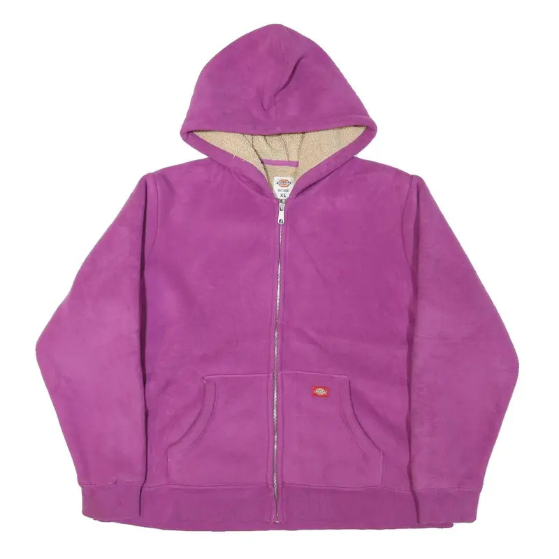Dickies Mens Purple Jacket Xl Polyester Blend Zip Hooded Workwear 1