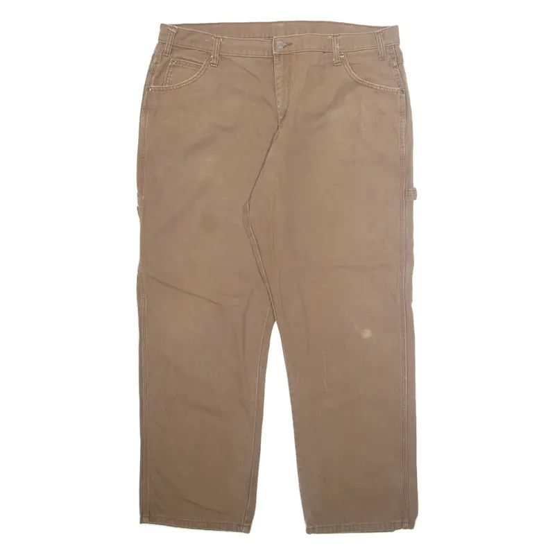 Dickies Mens Trousers Brown Regular Straight W40 L30 1