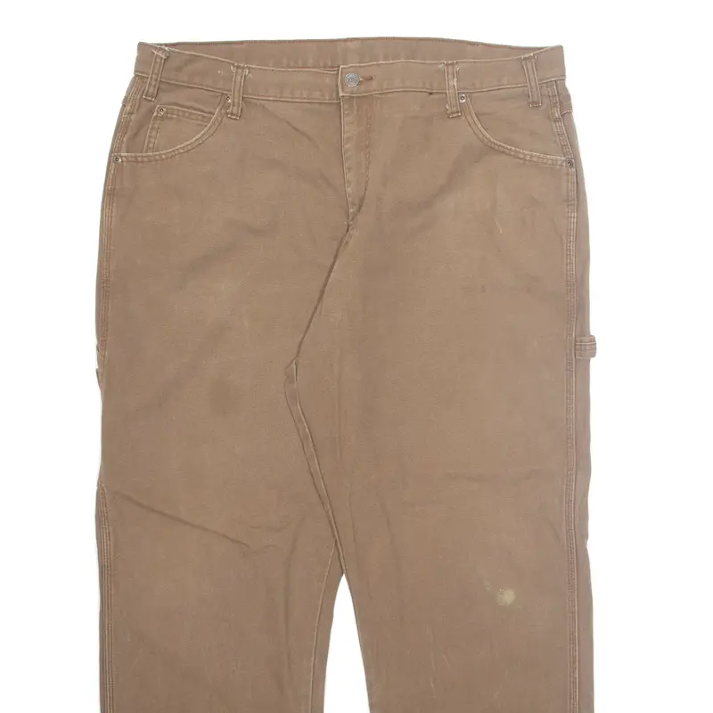 Dickies Mens Trousers Brown Regular Straight W40 L30 2
