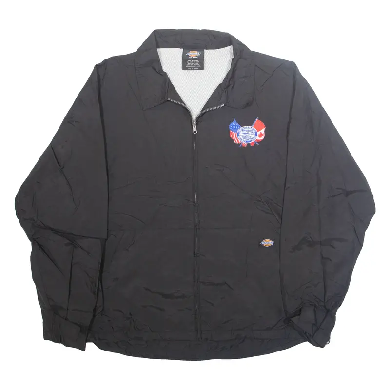 Dickies Transit Union Mens Shell Jacket Black Nylon Usa Xl 1