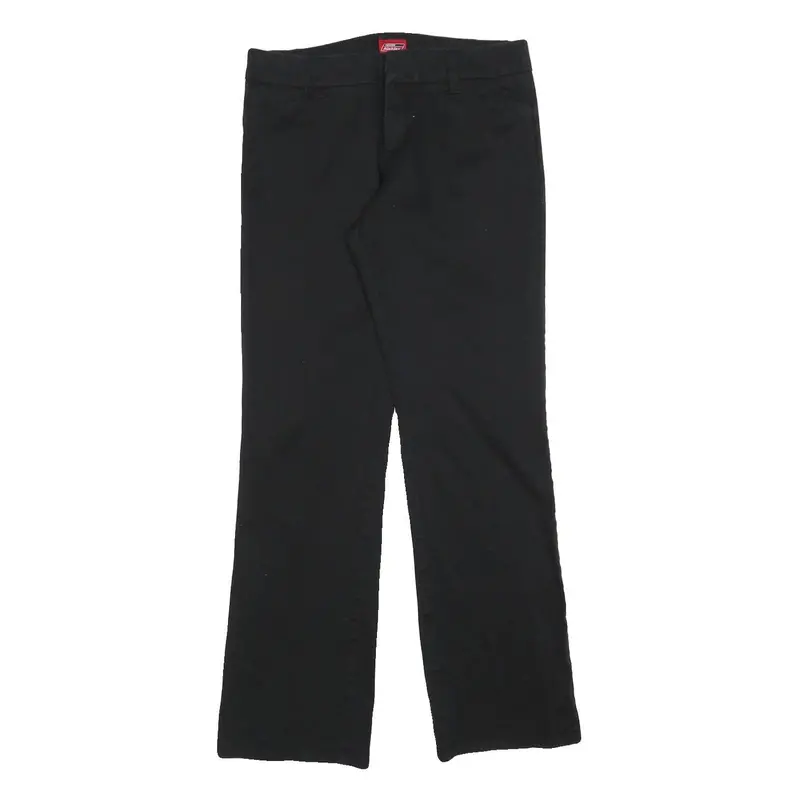 Dickies Womens Black Cotton Blend Regular Straight Trousers W32 L31 Workwear 1