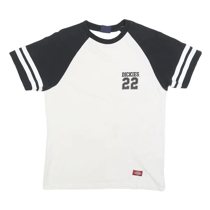 Dickies Womens Black & White Number 22 Graphic T-Shirt M Short Sleeve Crew Neck 1