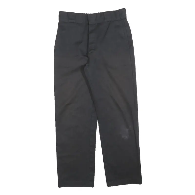 Dickies Womens Cotton Blend Black Regular Straight Trousers W27 L26 Workwear 1