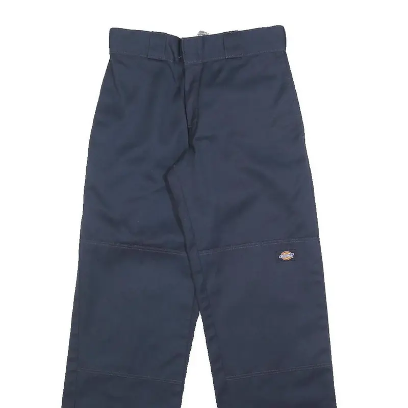 Dickies Womens Cotton Blend Navy Blue Loose Straight Trousers W26 L30 Workwear 2
