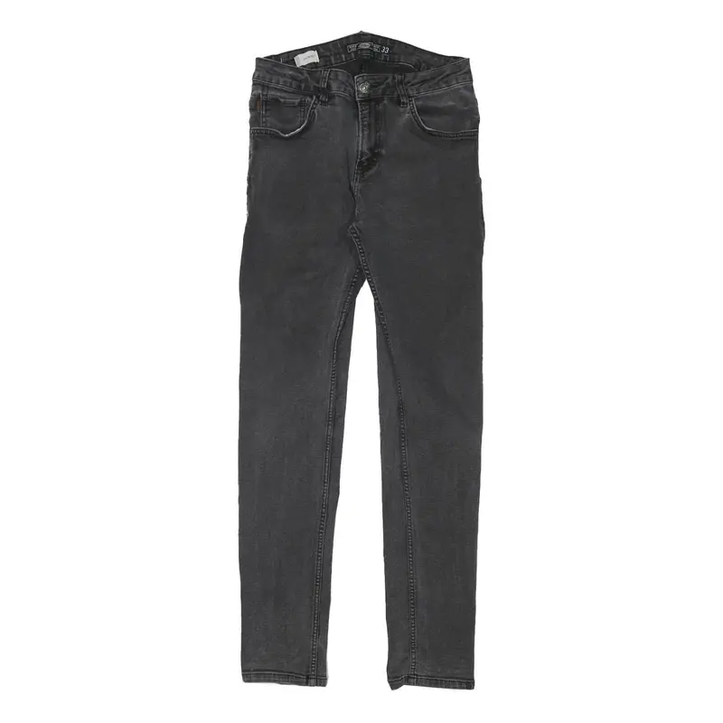 Dickies Womens Slim Black Jeans Denim W28 L29 Stylish Zip Closure 1