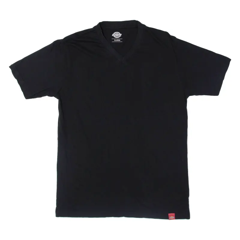 Dickies Womens T-Shirt Black V-Neck Xl 1