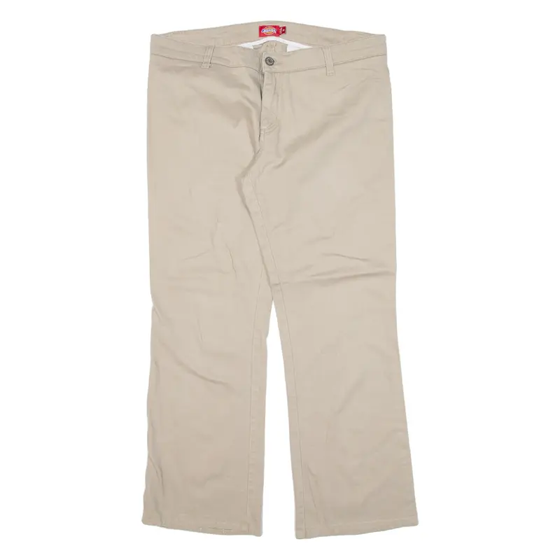 Dickies Womens Trousers Beige Regular Bootcut W34 L26 1
