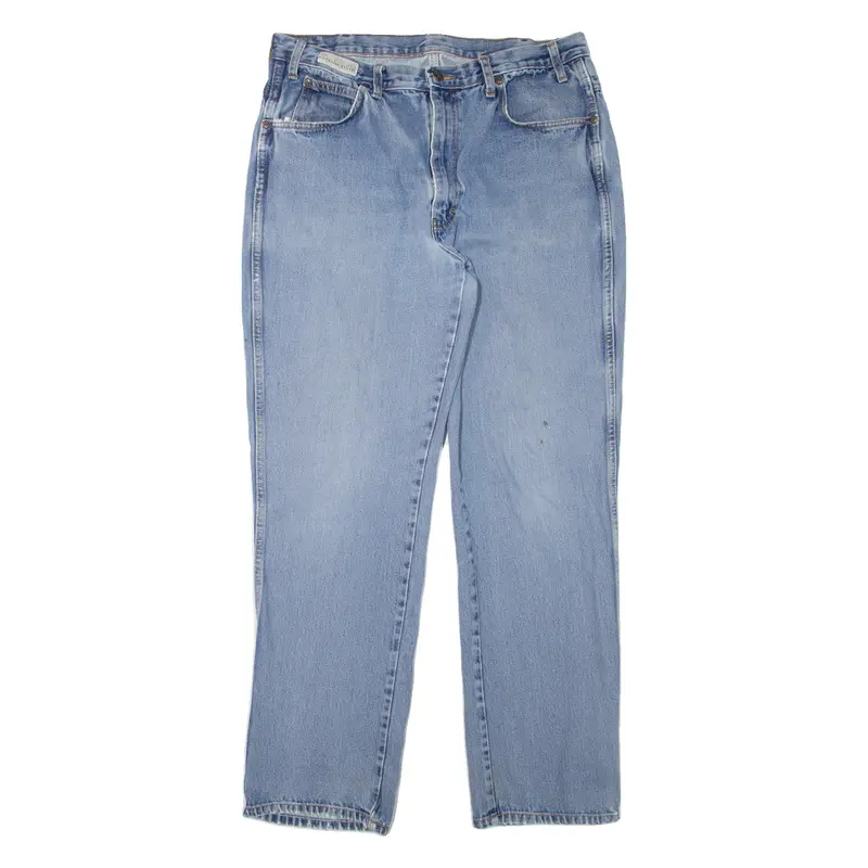 Dickies Workwear Mens Jeans Blue Regular Straight Stone Wash W34 L32 1