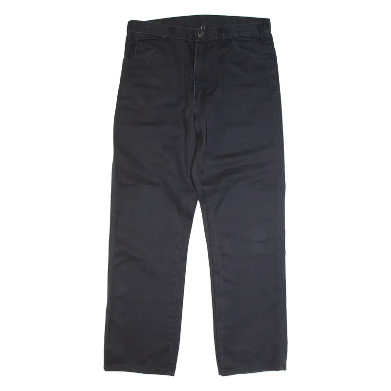 Dickies Workwear Mens Trousers Blue Regular Straight W36 L32 1