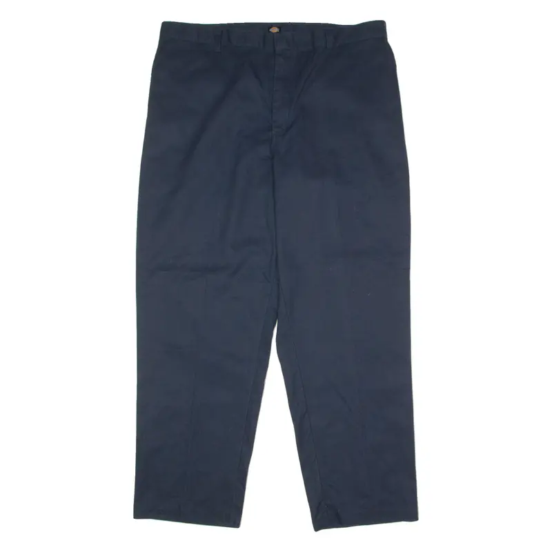 Dickies Workwear Mens Trousers Blue Regular Straight W42 L32 1