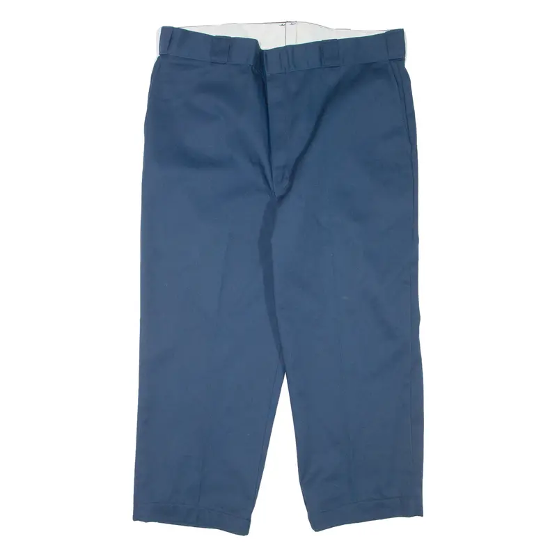 Dickies Workwear Mens Trousers Blue Relaxed Tapered W37 L24 1