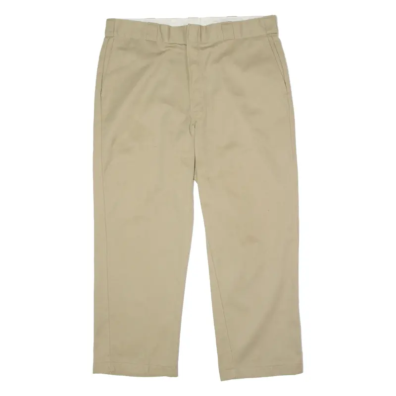 Dickies Workwear Mens Twill Trousers Beige Regular Straight W38 L28 1