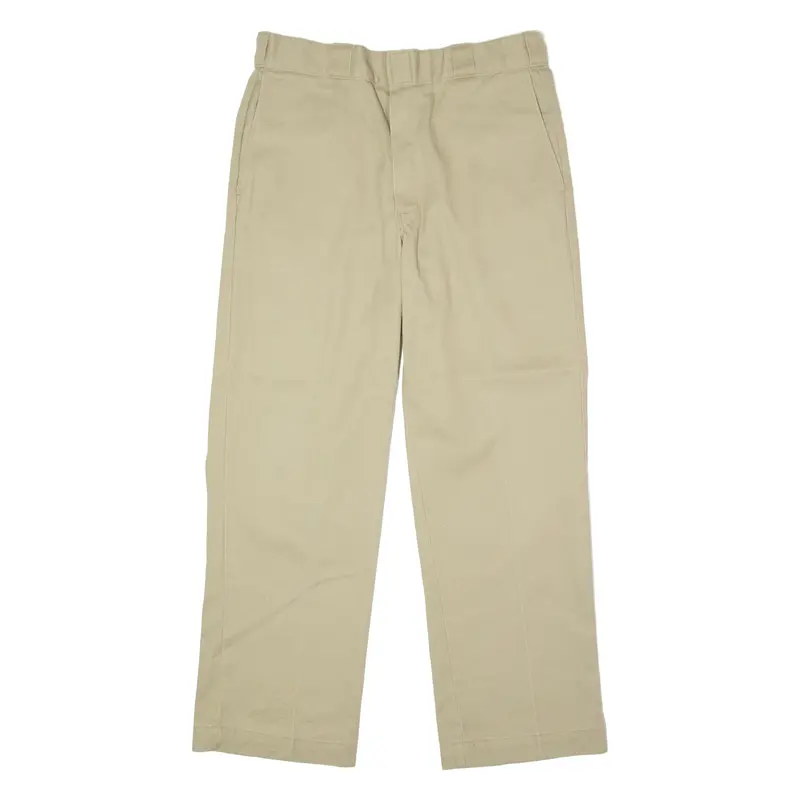 Dickies Workwear Mens Twill Trousers Beige Slim Straight W34 L29 1