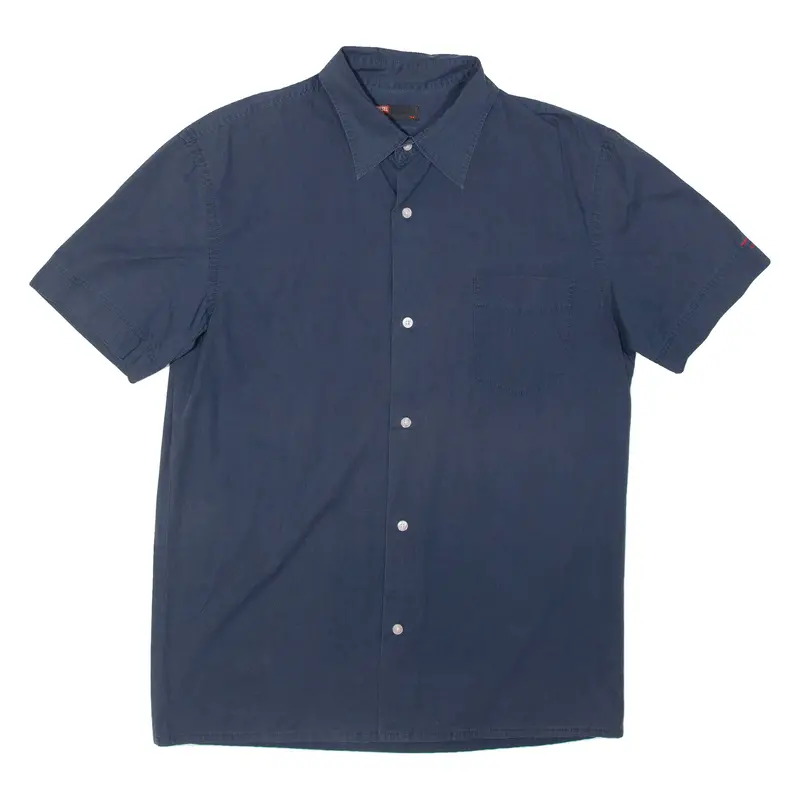 Diesel Mens Plain Shirt Blue Xl 1