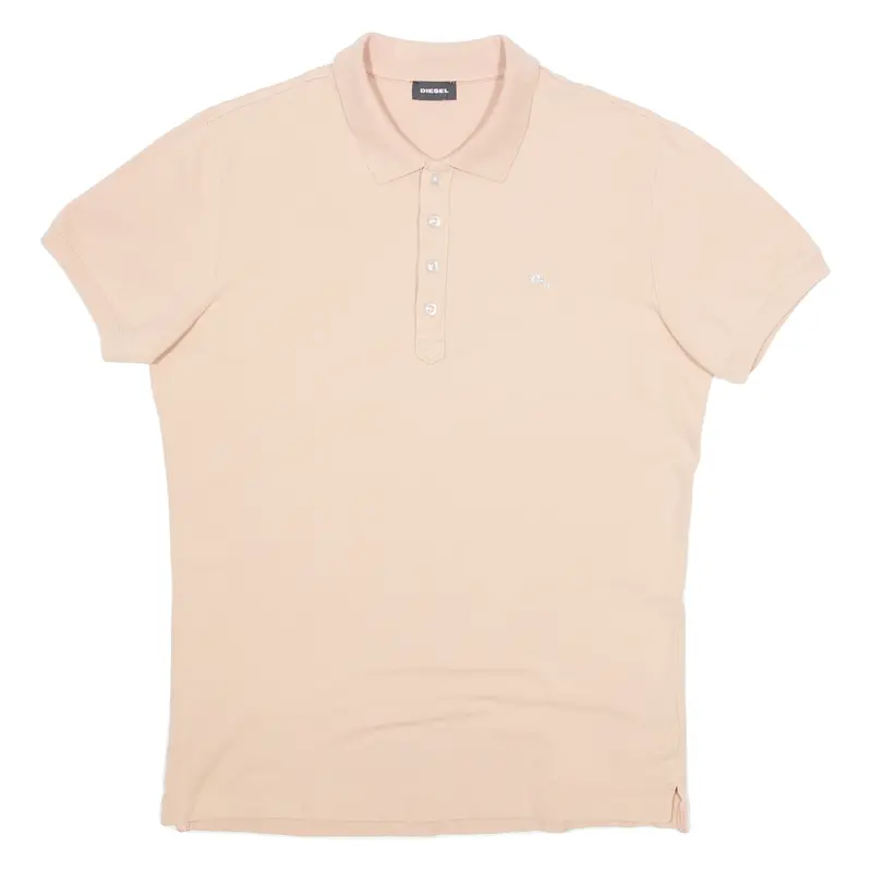 Diesel Mens Polo Shirt Beige L 1