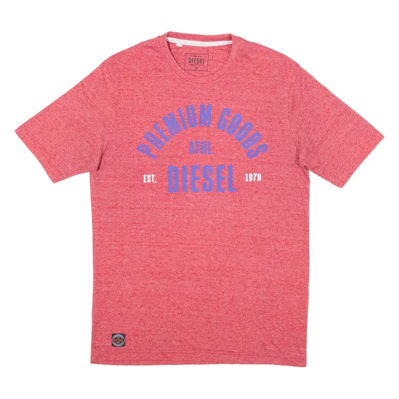 Diesel Mens T-Shirt Red M 1