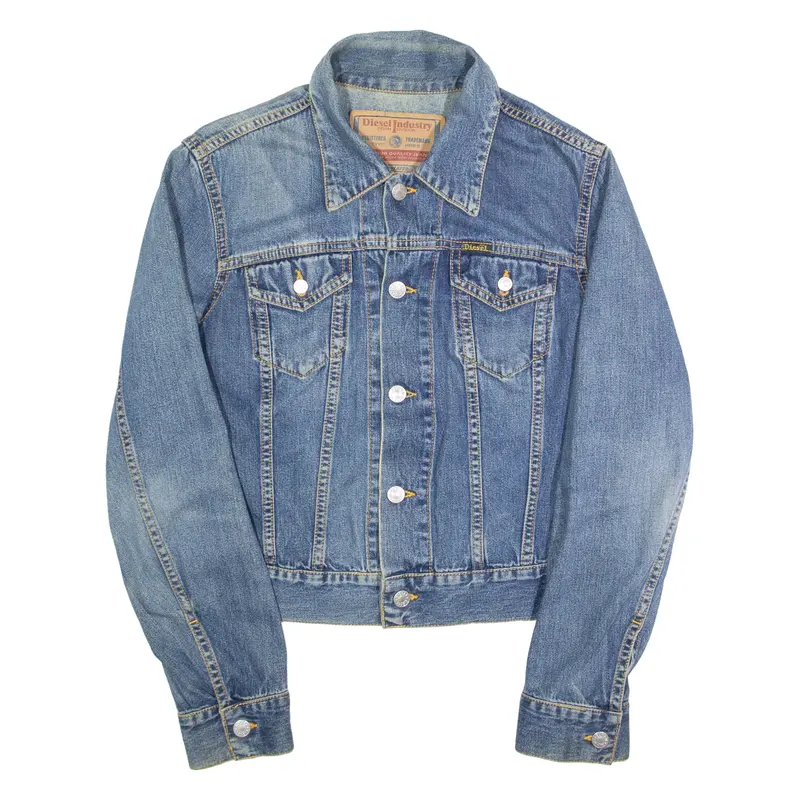 Diesel Womens Denim Jacket Blue S 1