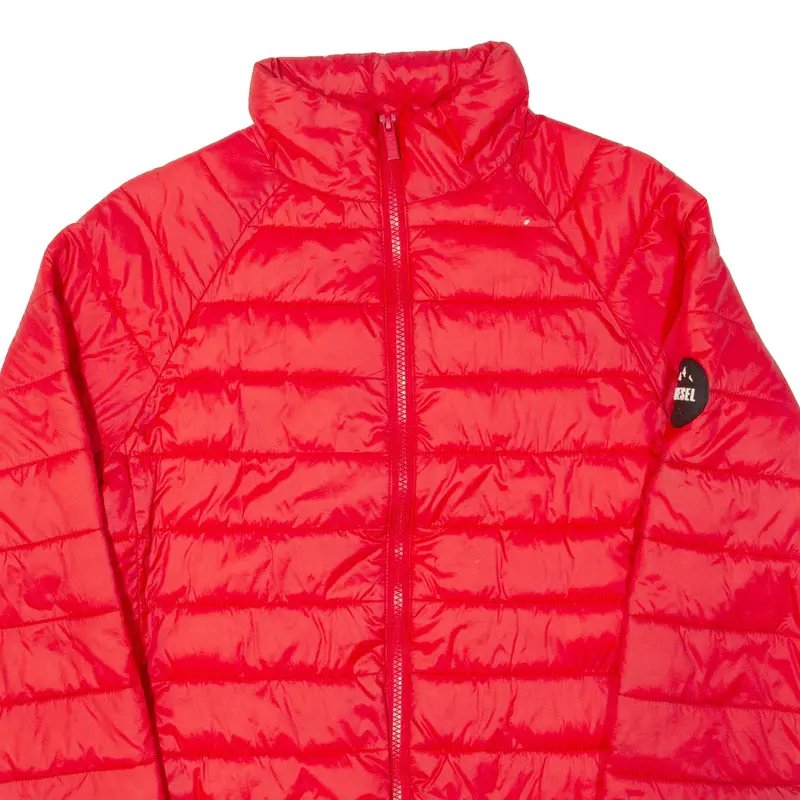 Diesel Womens Puffer Jacket Red Xs 2