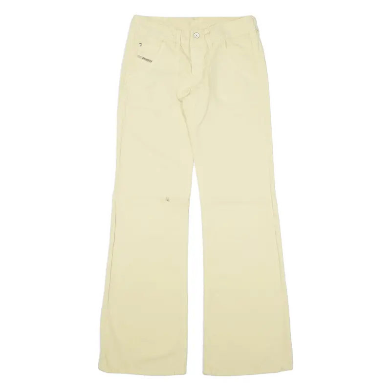 Diesel Womens Trousers Yellow Relaxed Flared W26 L32 1