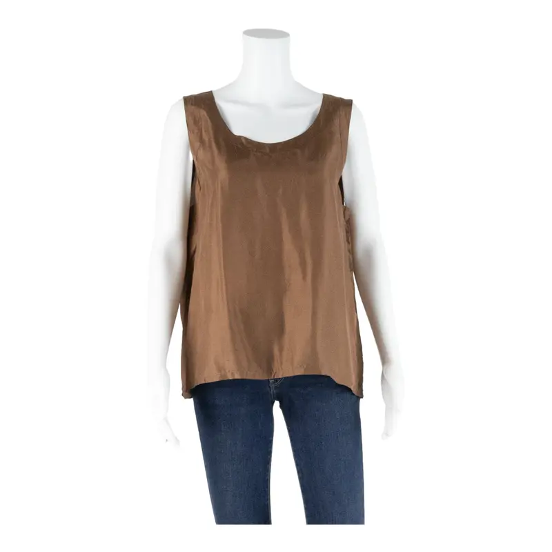Direct Womens Vest Brown Sleeveless L 1