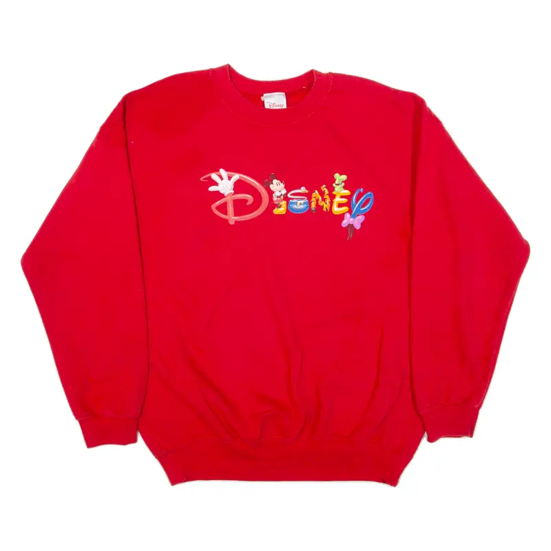 Disney Mens Sweatshirt Red L 1