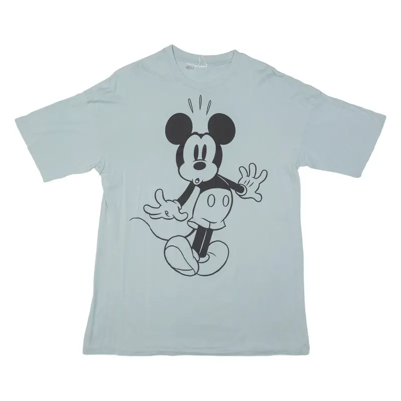 Disney Mickey Mouse Womens T-Shirt Blue L 1