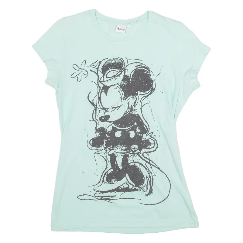 Disney Minnie Mouse Womens T-Shirt Green L 1