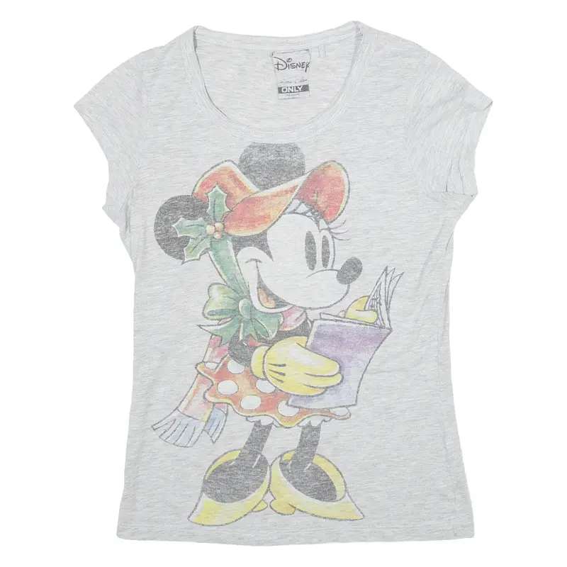 Disney Minnie Mouse Womens T-Shirt Grey S 1