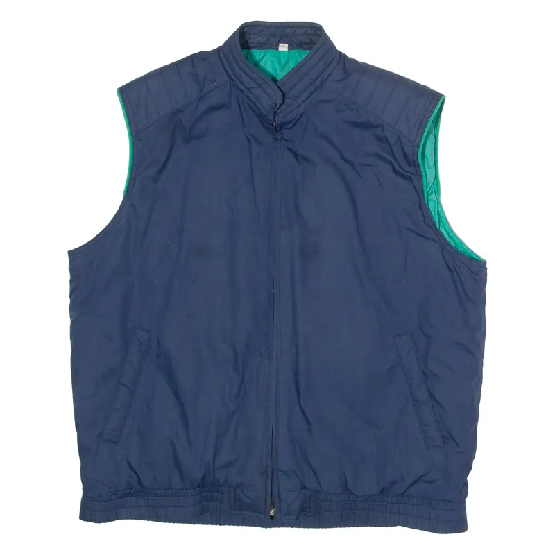 Distance Mens Gilet Blue 90S L 1