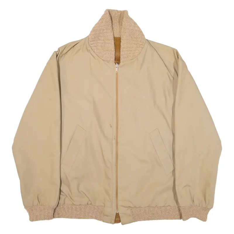 Diximan Reversible Mens Bomber Jacket Beige M 1